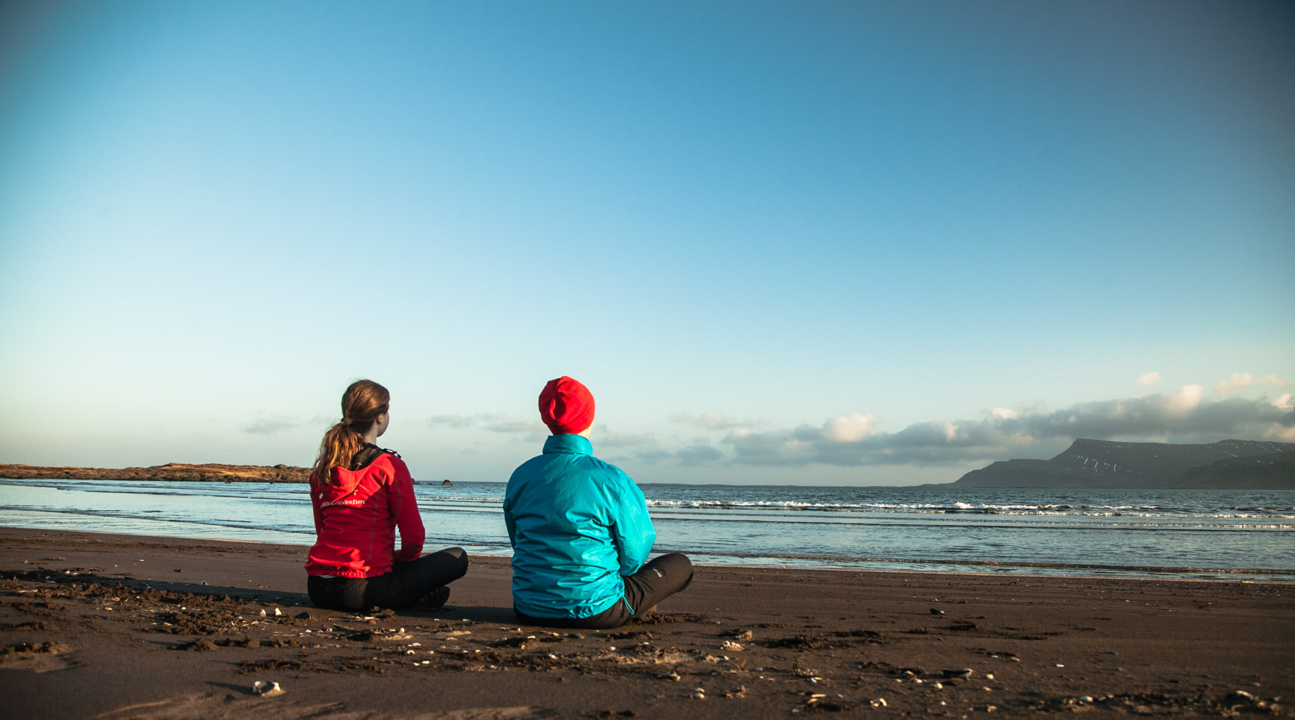 Yoga on the beach, hiking yoga, guided tours, East Iceland, Iceland, Tinna Adventure