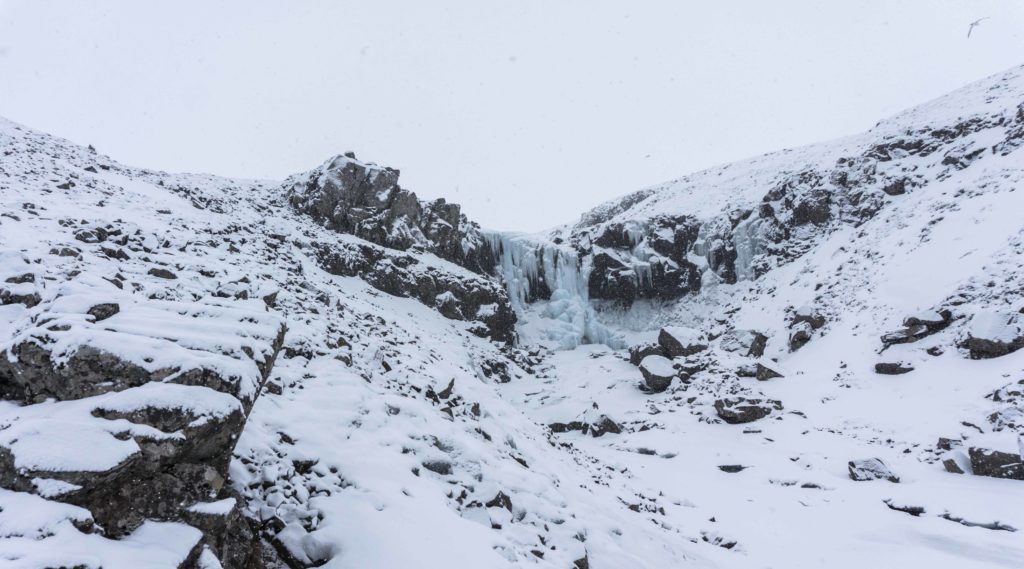 Icy waterfall, waterfall, Iceland, winter, guided tours, super jeep tour,