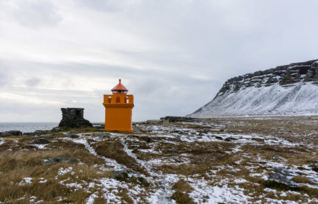 Hafnarnes lighthouse, Iceland, East Iceland, Travel