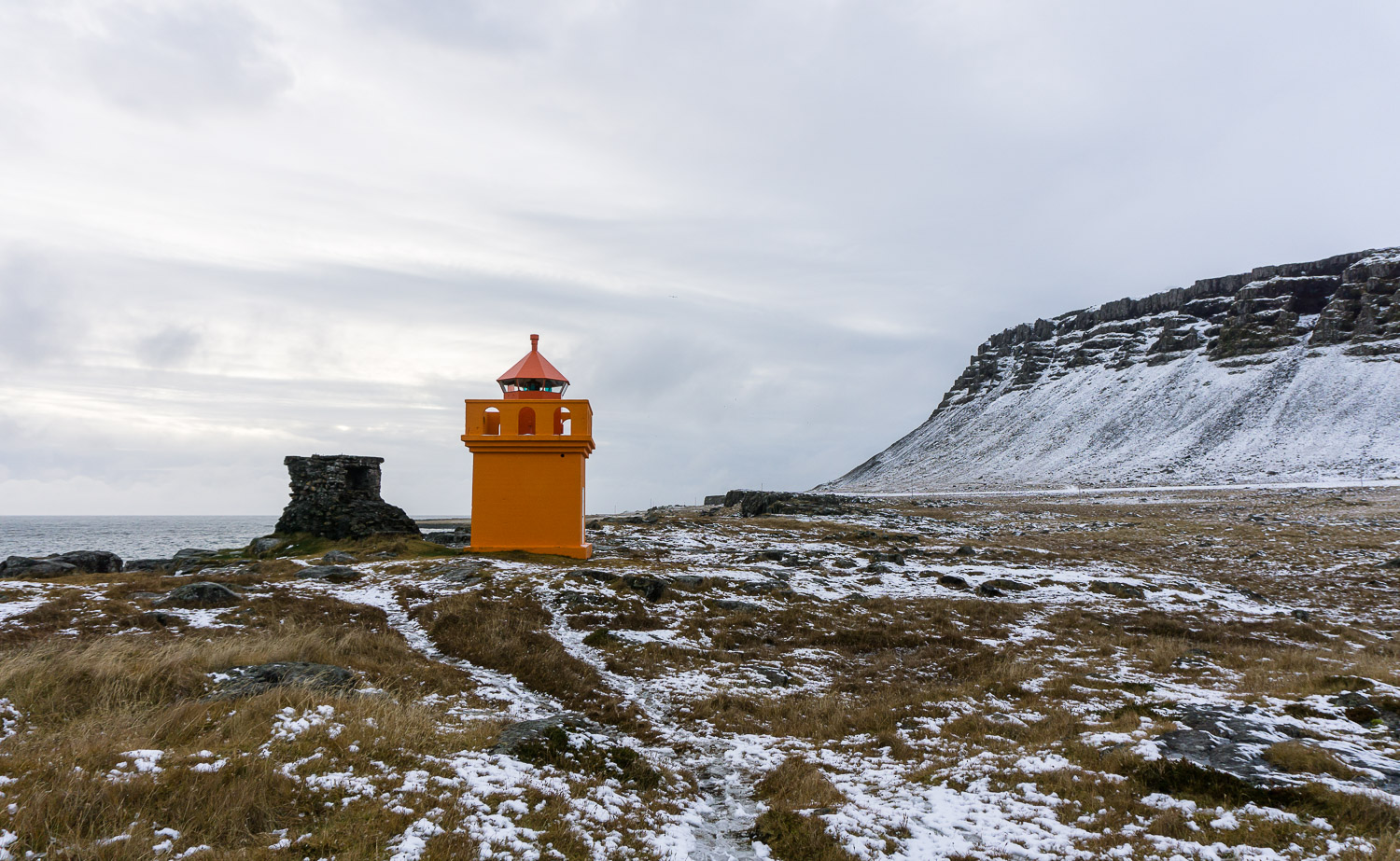 Hafnarnes lighthouse, Iceland, East Iceland, Travel